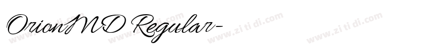 OrionMD Regular字体转换